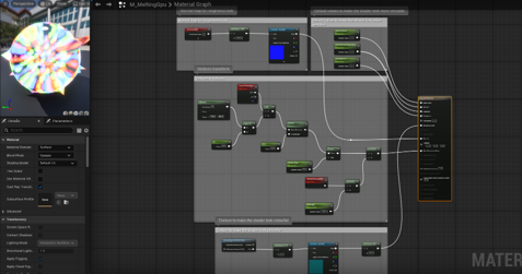 Melting GPU Shader Graph